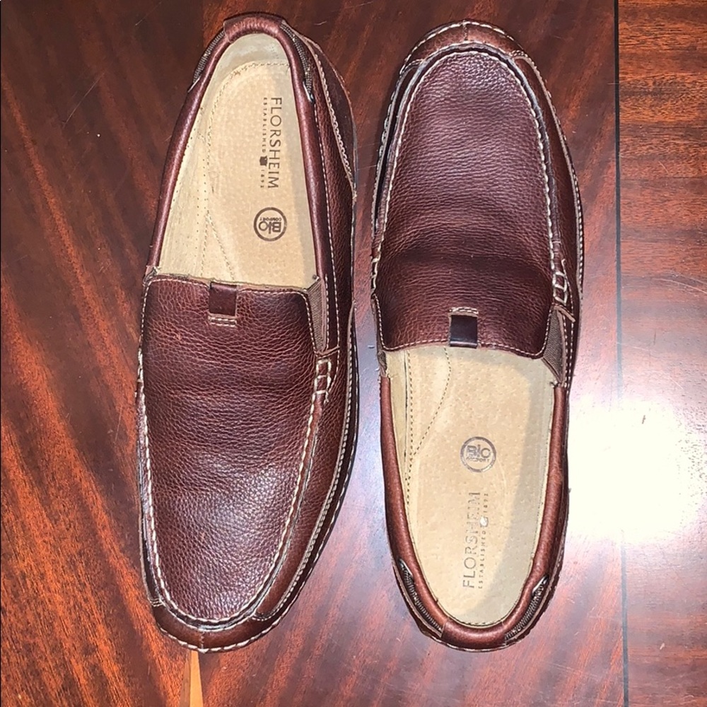 Florsheim bio comfort men’s leather slip on 10.5